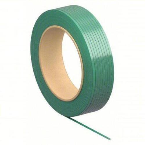 DESCRIPTION: (1) ROLL OF PLASTIC STRAPPING BRAND/MODEL: PRODUCT NUMBER #16P054 INFORMATION: GREEN, 1400 LB BREAK STRENGTH SIZE: 5/8" W X .035" THICK R