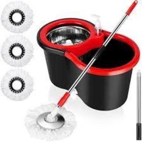 DESCRIPTION: (1) SPIN MOP BRAND/MODEL: PRODUCT NUMBER #YBR81-L INFORMATION: BLACK/RED SIZE: LARGE RETAIL$: $29.99 EA QTY: 1
