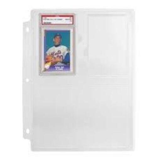 DESCRIPTION: (1) CASE OF (25) PACKS OF COLLECTIBLE CARDS STORAGE PAGES BRAND/MODEL: SIMPLY GENIUS #B094KWXTHJ INFORMATION: PLASTIC STORAGE PAGES RETAI
