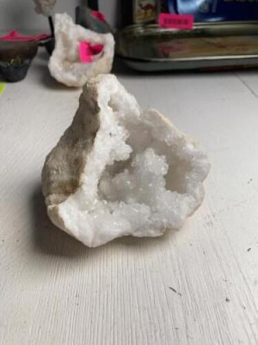 WHITE MOROCCAN GEODE - 5" X 4"
