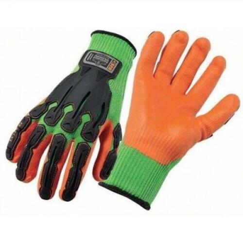 DESCRIPTION: (6) PAIRS OF COATED GLOVES BRAND/MODEL: ERGODYNE #29WP09 INFORMATION: ORANGE AND GREEN, LIME SIZE: LARGE RETAIL$: $4.50 EA QTY: 6