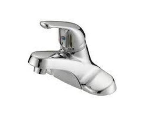 DESCRIPTION: (1) LAVATORY FAUCET BRAND/MODEL: B & K #222-334 INFORMATION: CHROME FINISH, SINGLE METAL HANDLE RETAIL$: $128.08 EA QTY: 1