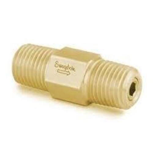 DESCRIPTION: (6) CHECK VALVEBRAND/MODEL: PRODUCT NUMBER #SWG SS - 4CPA2 - 3SIZE: 1/4"RETAIL$: $98.38 EAQTY: 6