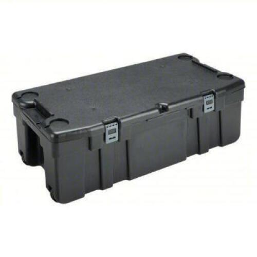 DESCRIPTION: (1) MOBILE STORAGE TRUNK BRAND/MODEL: J TERENCE THOMPSON #1NTK5 INFORMATION: BLACK, PLASTIC, STEEL, 38.2 GALLON CAPACITY SIZE: 37" X 17-1