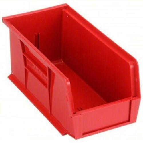 DESCRIPTION: (12) STACKING STORAGE BIN BRAND/MODEL: QUANTUM STORAGE #QUS230RD INFORMATION: RED SIZE: 10-7/8" LENGTH X 5-1/2" WIDTH X 5" HEIGHT RETAIL$