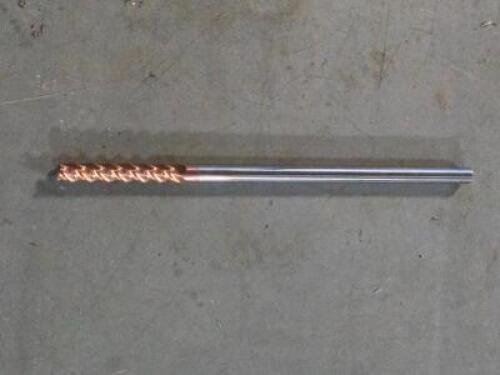 DESCRIPTION: (4) SOLID CARBIDE CORNER RADIUS END MILL BRAND MODEL ACCUPRO 084874158 SIZE: 1/4" dia 1-1/2" LOC RETAIL$: $210.08 QTY: 4