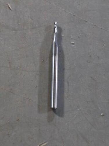 DESCRIPTION: (10) CARBIDE STUB BALL END MILL BRAND MODEL SHARPCARB 84-2063 SIZE: 1/16" DIA RETAIL$: $391.00 QTY: 10