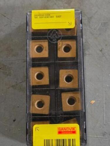 DESCRIPTION: (30) CARBIDE MILLING INSERTS BRAND MODEL SANDVIK COROMANT 180_009140N1464 S40T INFORMATION: 690-14016M-E-SL RETAIL$: $692.00 QTY: 30