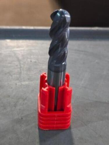DESCRIPTION: (6) SOLID CARBIDE GP BALL END MILL BRAND MODEL FULLERTON 34097 SIZE: 3/8" DIA RETAIL$: $164.07 QTY: 6