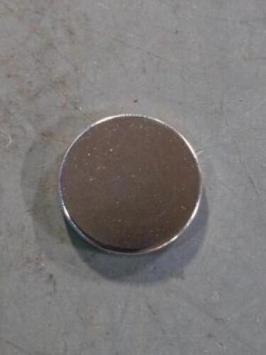 DESCRIPTION: (20) N52 NEODYMIUM DISK MAGNETS BRAND MODEL BUNTING N52P937125 SIZE: 0.937" DIA 14.8 LB PULLING FORCE RETAIL$: $58.50 QTY: 20