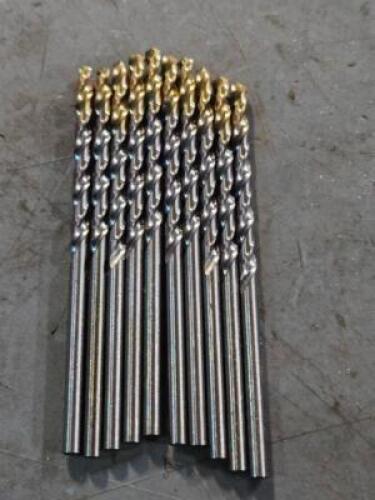 DESCRIPTION: (10) HSS TANGED DRILL BITS BRAND MODEL DORMER 222836 SIZE: LTR U RETAIL$: $137.10 QTY: 10
