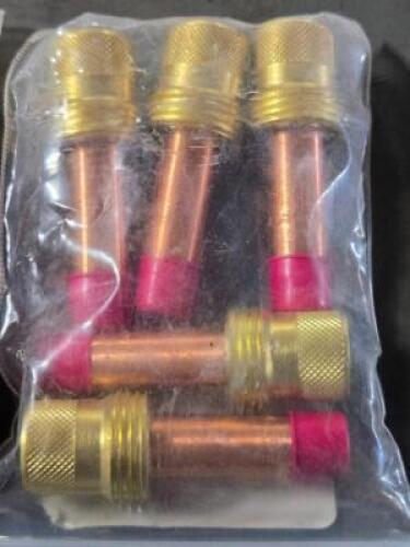 DESCRIPTION: (10) GAS LENSES BRAND MODEL LICOLN ELECTRIC KP2034-3B1 SIZE: 1/16" 1.6mm RETAIL$: $279.60 QTY: 10