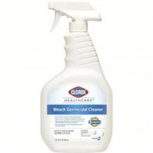 DESCRIPTION: (6) BOTTLES BLEACH GERMICIDAL CLEANER BRAND/MODEL: CLOROX HEALTHCARE 68970 SIZE: 32 OZ RETAIL$: $161.80 QTY: 6
