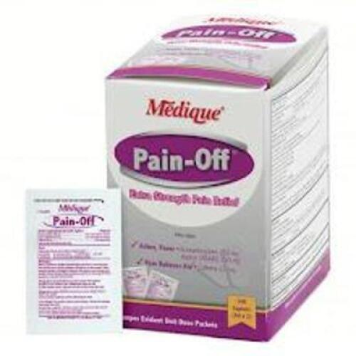 DESCRIPTION: (6) PAIN RELIEF TABLETS BRAND/MODEL: MEDIQUE #483T80 SIZE: 50 DOSES PER BOX RETAIL$: $63.74 QTY: 6