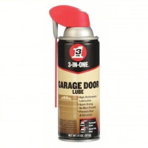 DESCRIPTION: (4) GARAGE DOOR LUBE BRAND/MODEL: 3-IN-ONE 10058 SIZE: 16oz RETAIL$: $53.20 QTY: 4