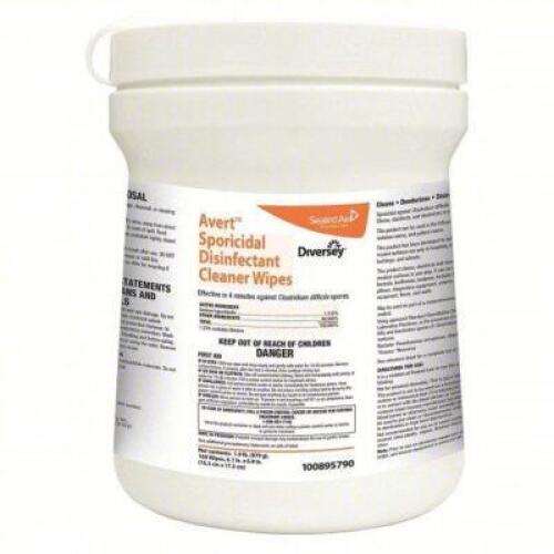 DESCRIPTION: (6) AVERT DISINFECTING WIPES BRAND/MODEL: DIVERSEY 100895790 SIZE: 160 Ct. RETAIL$: $151.77 QTY: 6