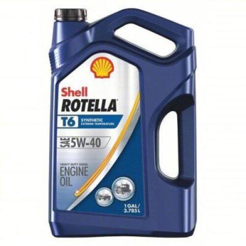 DESCRIPTION: (1) 5-W40 SYNTHETIC DIESEL OIL BRAND/MODEL: SHELL ROTELLA T6 SIZE: 1 GAL RETAIL$: $39.41 QTY: 1