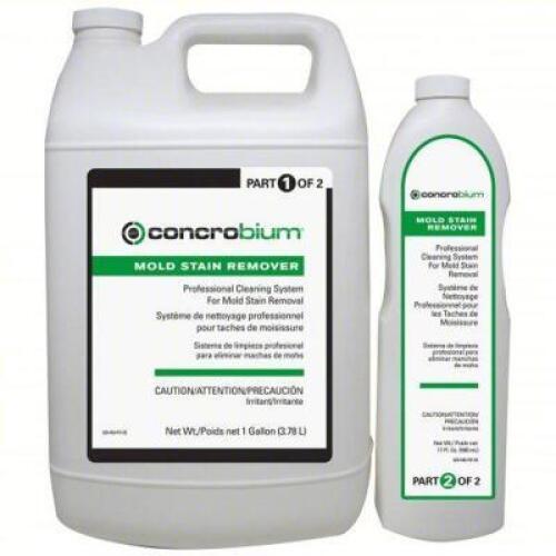 DESCRIPTION: (1) MOLD STAIN REMOVER BRAND/MODEL: CONCROBIUM 629489 SIZE: 1GAL RETAIL$: $68.19 QTY: 1
