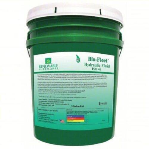 DESCRIPTION: (1) ISO GRADE 46 HYDRAULIC FLUID BRAND/MODEL: RENEWABLE LUBRICANTS 80834 SIZE: 5 GAL RETAIL$: $228.48 QTY: 1