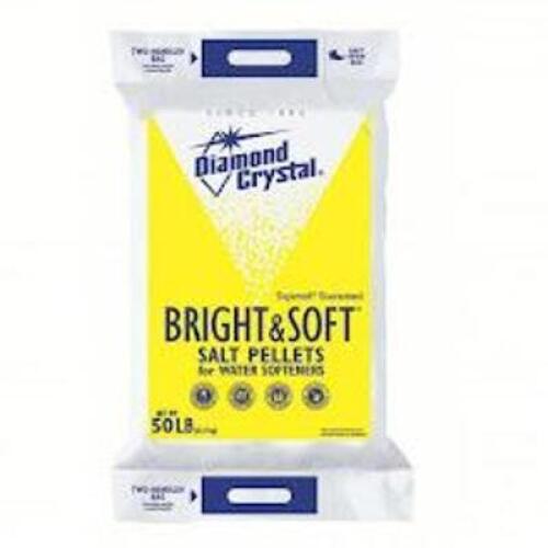 DESCRIPTION: (2) BAGS OF WATER SOFTNER SALT BRAND/MODEL: DIDAMOND CRYSTAL SIZE: 50LBS RETAIL$: $50.80 QTY: 2