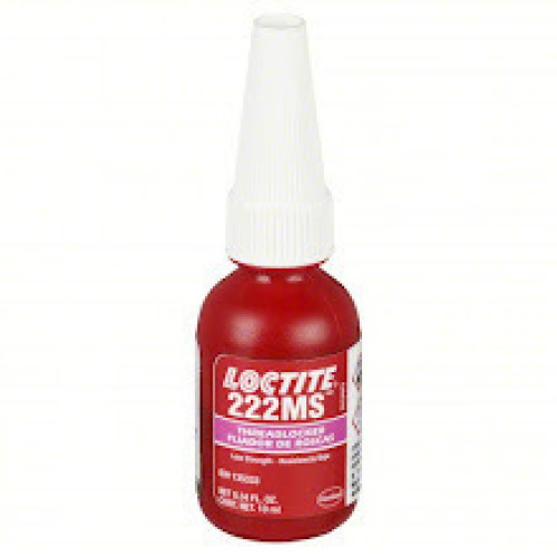 DESCRIPTION:&nbsp;(10) LOW STRENGTH THREAD LOCKERBRAND/MODEL:&nbsp;LOCTITE 222MSSIZE:&nbsp;0.34 FL OZRETAIL$:&nbsp;$231.80QTY:&nbsp;10