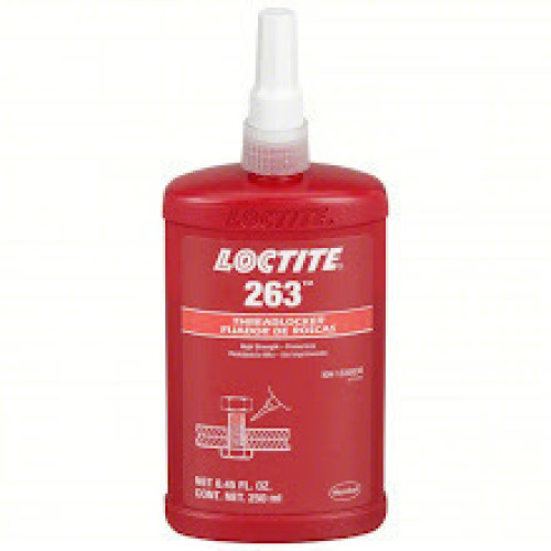 DESCRIPTION:&nbsp;(2) HIGH STRENGTH PRIMERLESS THREADLOCKERBRAND/MODEL:&nbsp;LOCTITE 263INFORMATION:&nbsp;290 IN-LB BREAKAWAY TORQUESIZE:&nbsp;8.45 FL OZRETAIL$:&nbsp;$436.91QTY:&nbsp;2