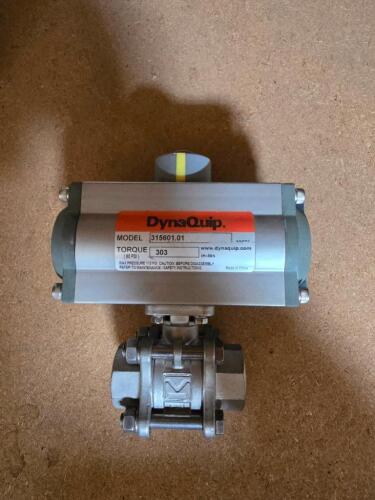 DESCRIPTION: (1) PNEUMATIC ACTUATOR & CONTROL BRAND/MODEL: DYNAQUIP/315601.01 RETAIL$: $250 QTY: 1