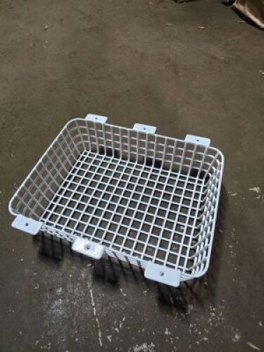 DESCRIPTION: (1) STACK OF (4) BASKETSINFORMATION: WHITE, WITH ANCHOR HOLESSIZE: APPROX 16 1/2" X 12" X 4 1/2"QTY: 1