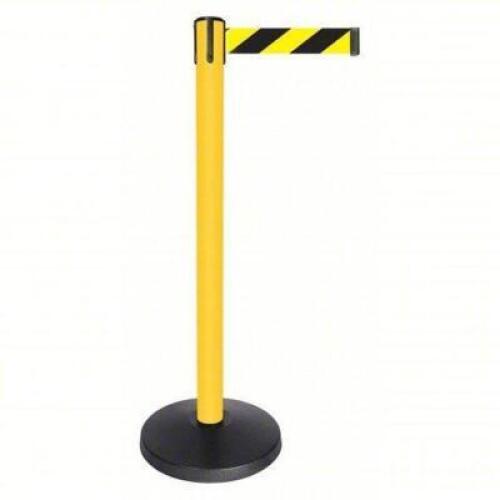 DESCRIPTION: (1) BARRIER POST WITH BELT BRAND/MODEL: QUEUEWAY #52NP01 INFORMATION: BLACK AND YELLOW SIZE: 10' RETAIL$: $185.58 EA QTY: 1