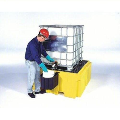 DESCRIPTION: (1) SPILL PALLET BRAND/MODEL: ULTRATECH #1158 INFORMATION: YELLOW, INCLUDES DRAIN SIZE: 365 GL CAPACITY, 62" x 62" x 28" RETAIL$: $1672.4