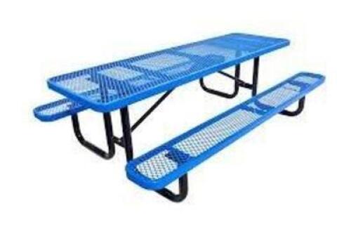 DESCRIPTION: (1) RECTANGULAR PICNIC TABLE BRAND/MODEL: ULTRASITE INFORMATION: BLUE SIZE: 218 LBS RETAIL$: $1220.00 EA QTY: 1