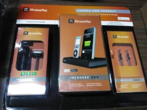 DESCRIPTION: (1) CHARGE AND CONNECT STATION BRAND/MODEL: XTREMEMAC INFORMATION: IPHONE / IPAD RETAIL$: $55.00 EA QTY: 1
