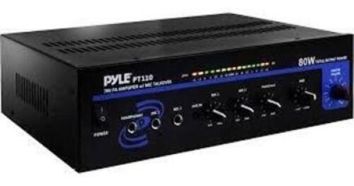 DESCRIPTION: (1) PA AMP/MIXER BRAND/MODEL: PYLE PRO #PT110 SIZE: 80W RETAIL$: $64.50 EA QTY: 1