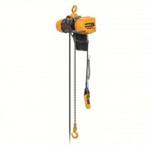 DESCRIPTION: (1) ELECTRIC CHAIN HOISTBRAND/MODEL: HARRINGTON #54PM85INFORMATION: H4 - HEAVY DUTY, 115V AC, HOOK MOUNTED - NO TROLLEY, 2 SPEEDS, 500LB CAPACITYRETAIL$: $3432.93 EAQTY: 1