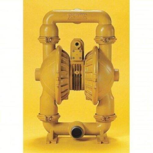 DESCRIPTION: (1) DOUBLE DIAPHRAGM PUMP BRAND/MODEL: VERSA-MATIC #4GGF4 INFORMATION: YELLOW, ALUMINUM, AIR, CLAMP SIZE: 2" FLUID CONNECTION SIZE RETAIL