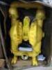 DESCRIPTION: (1) DOUBLE DIAPHRAGM PUMP BRAND/MODEL: VERSA-MATIC #4GGF4 INFORMATION: YELLOW, ALUMINUM, AIR, CLAMP SIZE: 2" FLUID CONNECTION SIZE RETAIL - 3