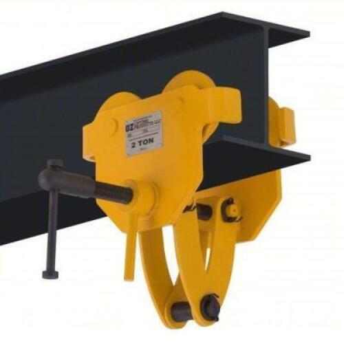 DESCRIPTION: (1) QUICK ADJUST TROLLEY BRAND/MODEL: OZ LIFTING PRODUCTS #807F14 INFORMATION: 4000 LB MAX HOIST LOAD CAPACITY, PUSH RETAIL$: $364.29 EA