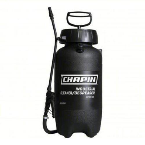 DESCRIPTION: (1) CLEANING/DEGREASING PORTABLE SPRAYER BRAND/MODEL: CHAPIN #22350XP INFORMATION: BLACK SIZE: 2 GAL RETAIL$: $92.12 EA QTY: 1