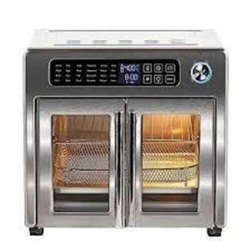 DESCRIPTION: (1) FRENCH DOOR AIRFRYER BRAND/MODEL: EMERIL LAGASSE INFORMATION: STAINLESS STEEL SIZE: 26 QT RETAIL$: $249.99 EA QTY: 1