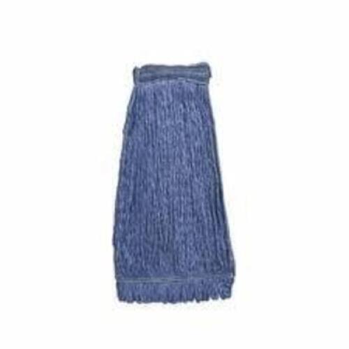 DESCRIPTION: (6) COMMERCIAL UNIVERSAL HEADBAND BLEND MOP HEAD BRAND/MODEL: KLEEN HANDLER #BIS-GCM-01-1 INFORMATION: BLUE, BLENDED LOOPEND RETAIL$: $3.