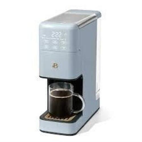 DESCRIPTION: (1) PERFECT GRIND SINGLE SERVE COFFEE MAKER BRAND/MODEL: BEAUTIFUL INFORMATION: BLUE RETAIL$: $109.00 EA QTY: 1