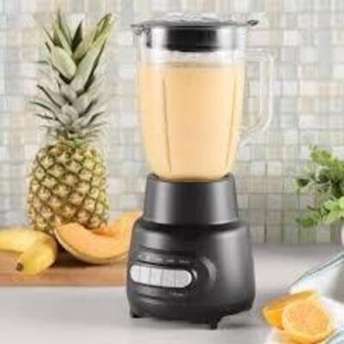 DESCRIPTION: (1) GLASS JAR BLENDER BRAND/MODEL: MAINSTAYS SIZE: 6 CUP JAR RETAIL$: $29.74 EA QTY: 1