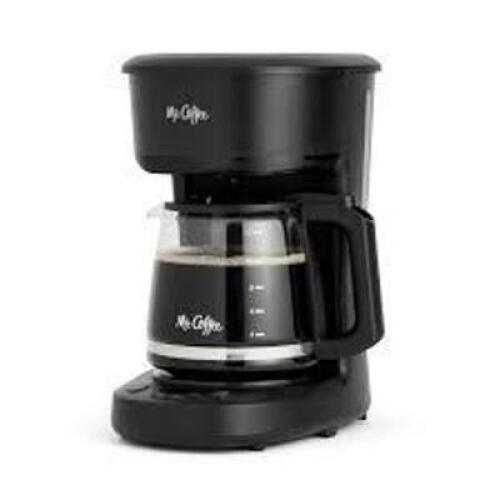 DESCRIPTION: (1) PROGRAMMABLE COFFEE MAKER BRAND/MODEL: MR. COFFEE INFORMATION: BLACK SIZE: 12 CUP RETAIL$: $10.00 EA QTY: 1
