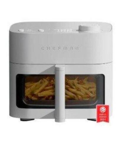 DESCRIPTION: (1) AIR FRYER / CRISPINATOR BRAND/MODEL: CHEFMAN INFORMATION: WHITE RETAIL$: $129.00 EA QTY: 1