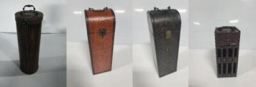 DESCRIPTION: (4) WOODEN WINE BOXES INFORMATION: SEE INSPECTION QTY: 4