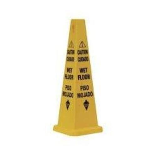 DESCRIPTION: (1) WET FLOOR SIGN BRAND/MODEL: TOUGH GUY INFORMATION: TRIANGLE, YELLOW RETAIL$: $98.87 EA QTY: 1