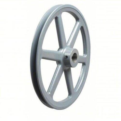 DESCRIPTION: (4) V-BELT PULLEY BRAND/MODEL: PRODUCT NUMBER #5RJF6 INFORMATION: CAST IRON, FIXED BORE, 1 GROOVE SIZE: 1" BORE RETAIL$: $82.02 EA QTY: 4