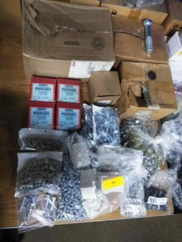 DESCRIPTION: (1) TABLE OF MISC NUTS AND BOLTS BRAND/MODEL: MANY INFORMATION: SEE INSPECTION QTY: 1