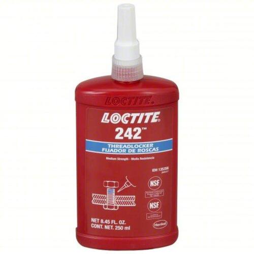 DESCRIPTION: (2) MEDIUM STRENGTH THREAD LOCKER BRAND/MODEL: LOCTITE 242 SIZE: 8.45 OZ RETAIL$: $440.92 QTY: 2