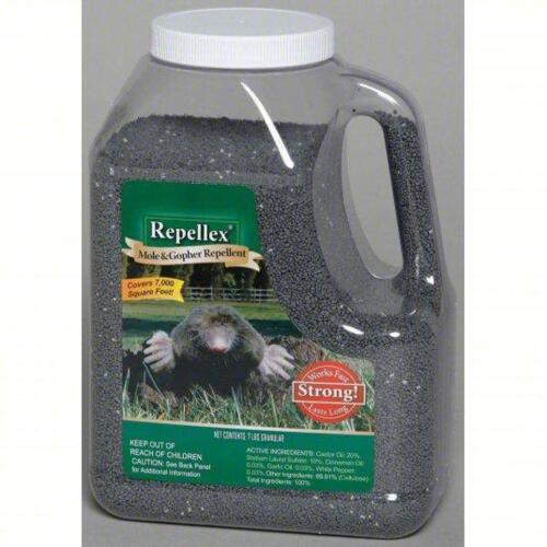 DESCRIPTION: (1) MOLE AND GOPHER REPELLENT BRAND/MODEL: REPELLEX 10530 SIZE: 7LB RETAIL$: $15.99 QTY: 1